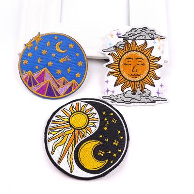 3 Pcs/pack Fusible Embroidery Patch Iron On Patches For Clothing Thermoadhesive Patches For Jackets Jeans Backpack Ironable Sewing Patch