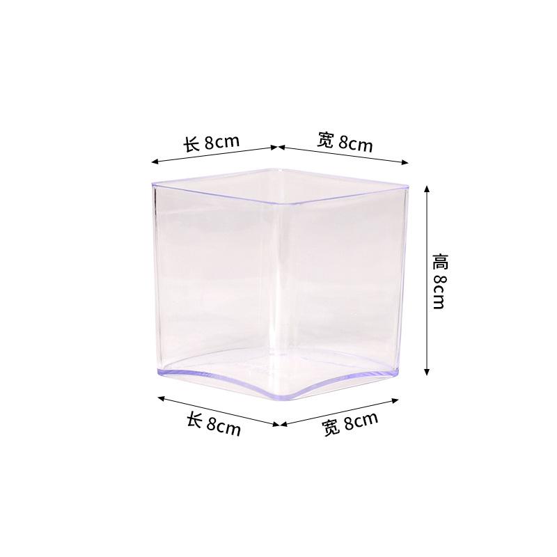 

Утолщенный квадратный акриловый гидропонный горшок, прозрачная витрина для растений, высококачественный контейнер для образцов для домашнего офиса