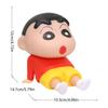 12Cm Crayon Xiaoxin Anime Lazy Phone Holder Telefonständer Desktop-Dekoration Trendy Play Handgemachte Modellpuppe Geburtstagsgeschenk Spielzeug