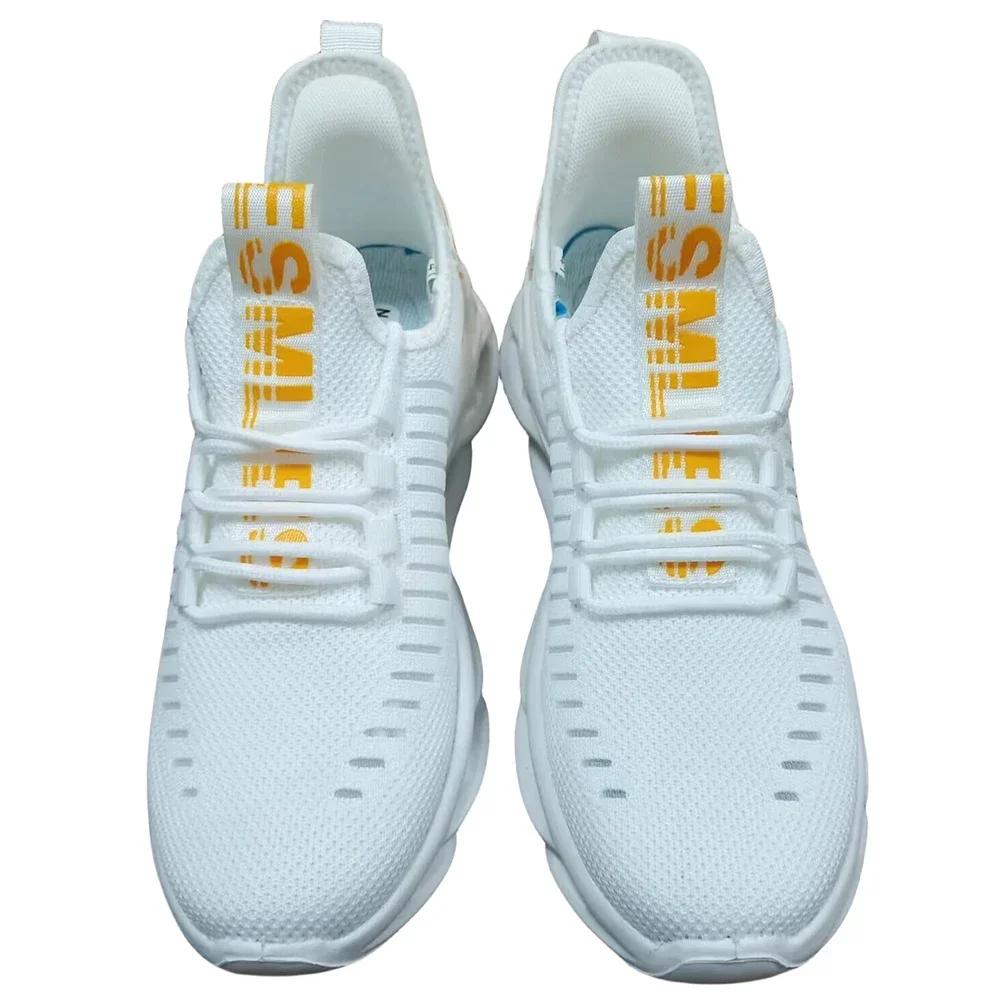 Men's Knitted Shoes Breathable Soft Bottom Shock Absorbent Sports Shoes Resting Couple Running Shoes Tenis Masculino Sneakers