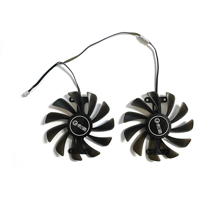 2 Stück GFM10012H12SPA 95MM 4-Pin GTX1070 1080 Lüfter für GALAXY GTX 1070 1070TI 1080 EXOC SNPR WEISS Grafikkarten-Kühllüfter
