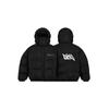 Zimní Streetwear v Y2K stylu Unisex Puffer bunda s kapucí Pruhovaná Volný střih Pro teenagery