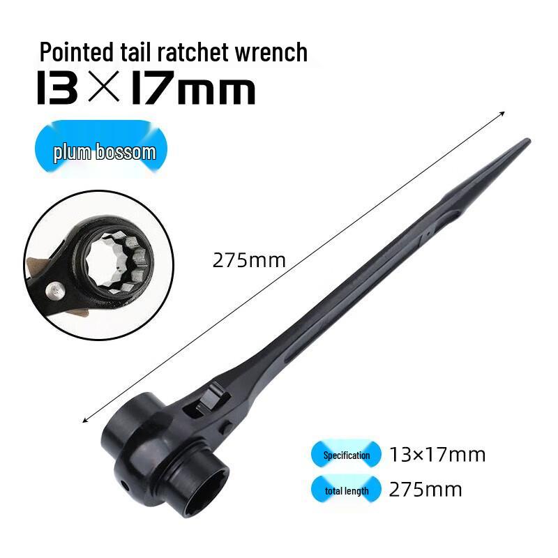 Bingfu Pointed Tail Ratchet Socket Wrench
