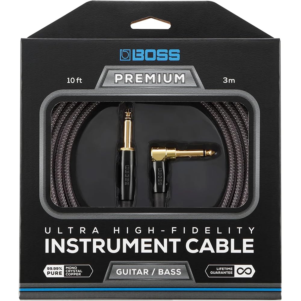 BOSS BIC-P10A Guitar Cable, 3m Length, S-L Plug