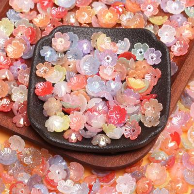 500g About 3780Pcs Pendant Jewelry Making DIY Fashion Small Daisy Acrylic 10.5mm Flower Loose Beads