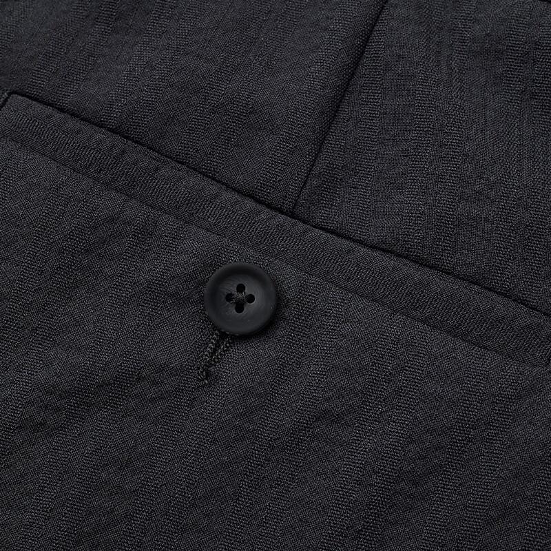 Baoxiniao Men's Striped Texture Straight-Leg Casual Suit Pants