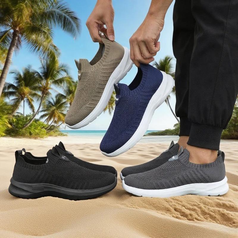 Lightweight Outdoor Male Walking Shoe Breathable Men Casual Shoe Men's Sneakers Slip on Flats Vulcanized Shoes  Sneakers Men