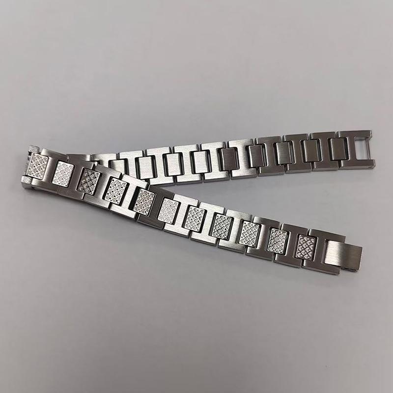 Stainless Steel Crocodile Pattern Bracelet Fashionable Unisex Diamond Shape Business Gift