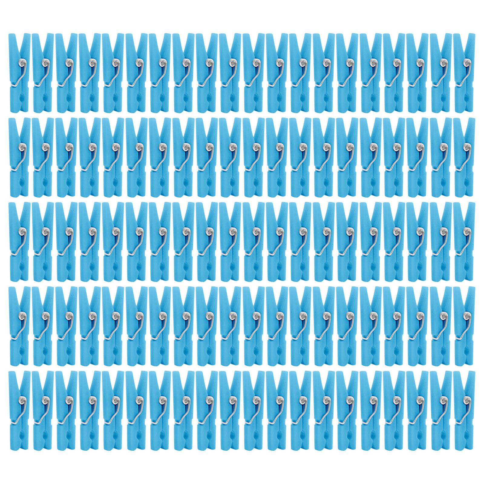 

100 шт. прищепки для детского душа, игры для девочек, пластиковые прищепки, зажимы 1,18 дюйма, подходят для украшения вечеринки, поделок своими руками One Size синий