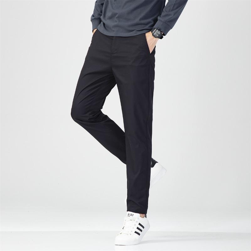Pants Men's Autumn and Winter New Men's Anti-Wrinkle Business Casual Pants Fashion Versatile Loose Straight High Men's Pants