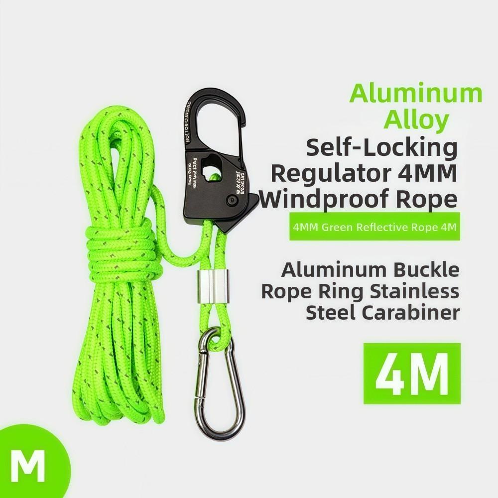 Aluminum Alloy Tent Rope Tensioner Stainless Steel Tarp Tightener  Outdoor Tool