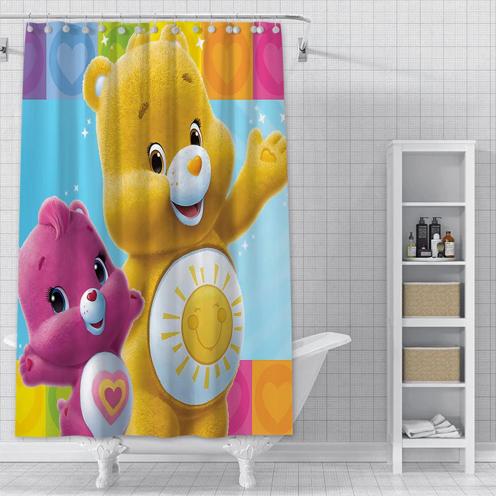 Care Rears Shower Curtain Waterproof Polyester Fabric Paint Colorful Bath Curtains Home Bathroom Decor Curtain With Hook