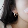 Trendige französische Creolen: Nischen-Design, Schlicht für Herbst/Winter, Damen-Accessoires, Geburtstagsgeschenk