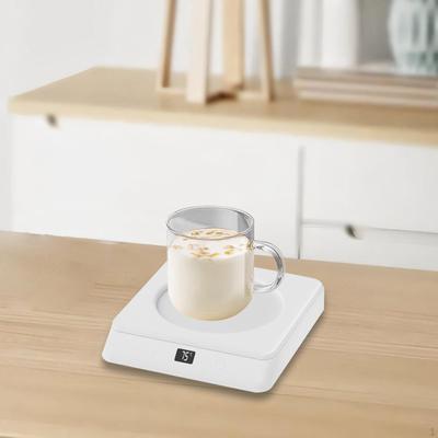 Scaldatazza Tazza da Caffè Piastra Antiscivolo per Tè Tazze in Acciaio Inossidabile Bianco