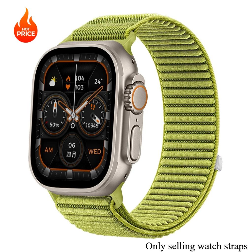 Nylon Sport Strap For Apple Watch Band Ultra3 49mm 46mm 45mm 44mm 41mm 42mm Bracelet iWatch 38 40mm 11 10 9 8 7 6 5 4 SE Braided