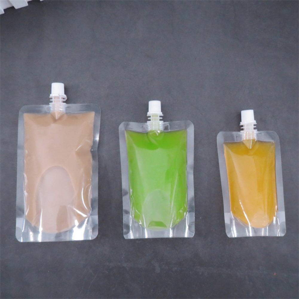 for Travel Party Refillable Leak Proof Liquid Containers Juice Pouches Soybean Milk Drink Pouch