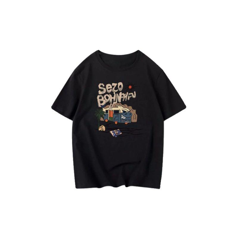

Black Pure Cotton Casual Half-Sleeved Loose Oversize Summer Short-Sleeved T-Shirt Women s 2024 New Large Size Top Black 3XL [Recommended 72.5-80kg]