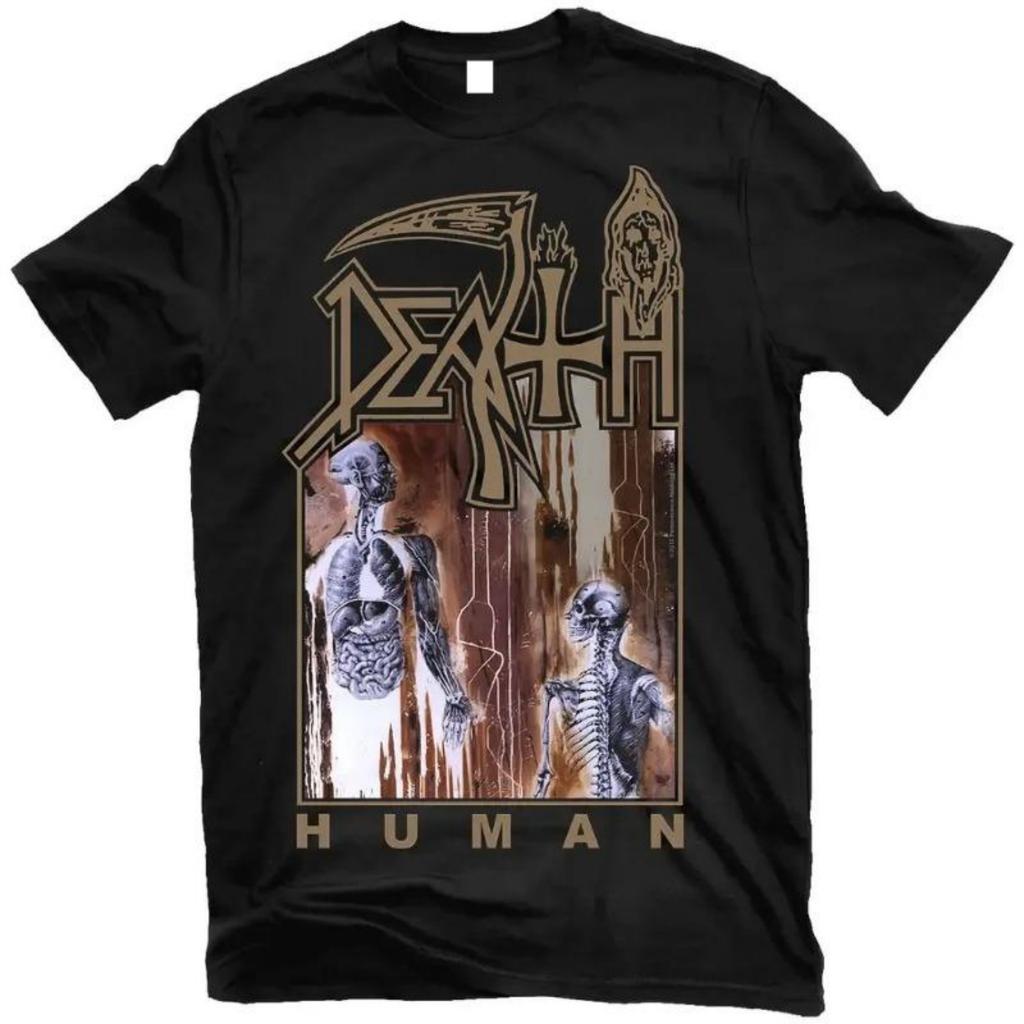 Retro Band Printed T-Shirt Men's Summer Sweat-absorbing Breathable Top Cotton Crew Neck Short Sleeve Fashion Trend Men Clothing