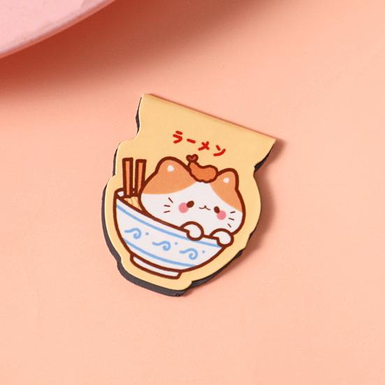4Pcs Magnetic Bookmarks Thin Double-Sided Cartoon Book Markers Cute Page Holders Compact And Portable Page Holder for Students Reading Book