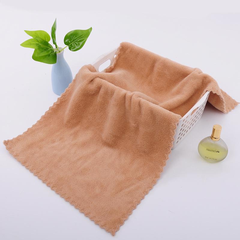 Trendy Coral Fleece Face Towel: Soft, Absorbent, Thickened, with Waistband - Ideal Gift.