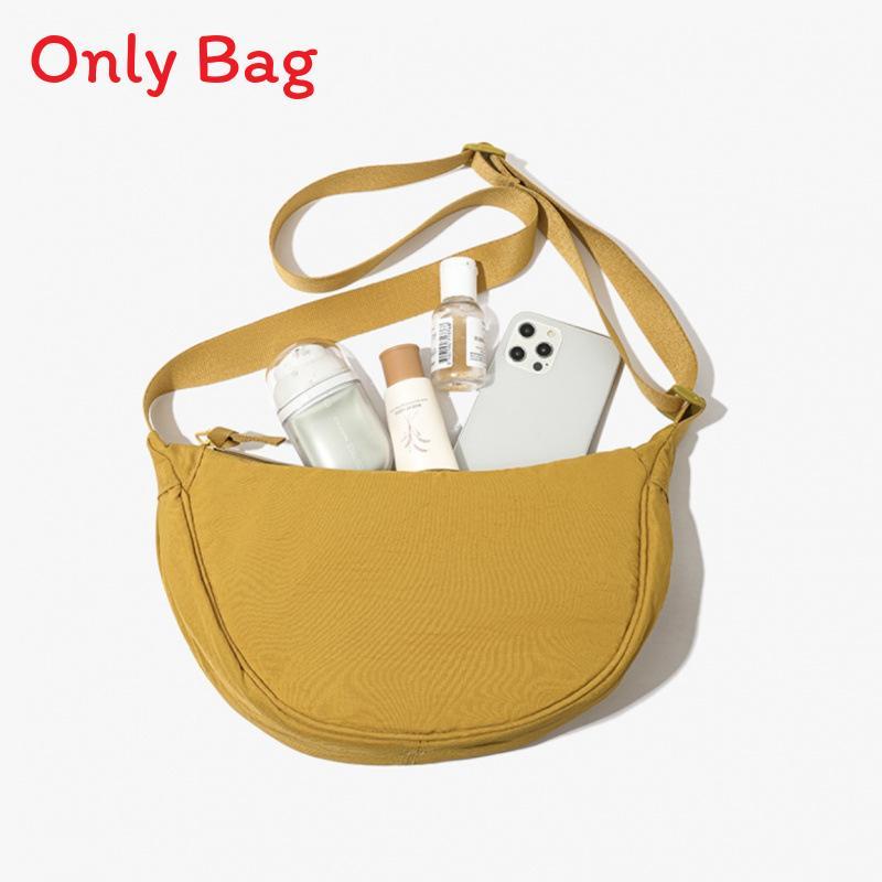 Piccola Borsa a Tracolla in Tessuto Oxford per Donna con Chiusura a Zip e Tasca per Carte per Uso Quotidiano