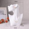 Sturdy Resin Covered Necklace Bust Portable Jewelry Organization Home Accessory Necklace Display Rack Decoration
