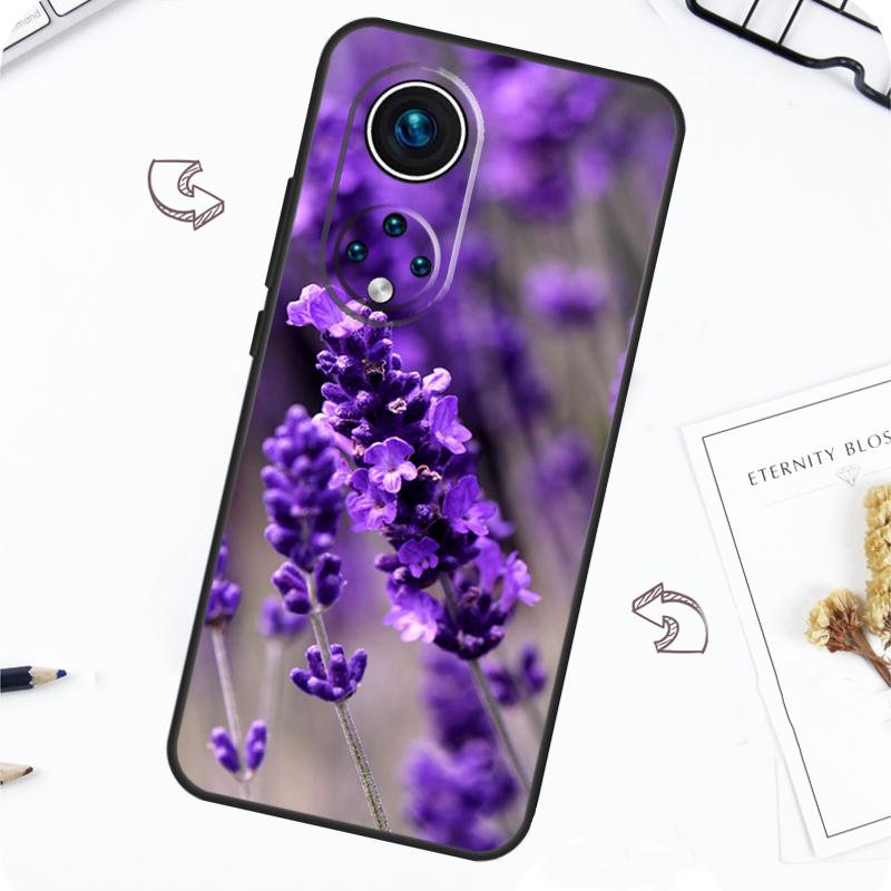 Lila Blumen Lavendel Hülle Für Honor Magic 5 6 7 Lite Honor 200 Pro X8b X9a X8a X8 X9 X9c X9b 50 70 90 Lite Abdeckung