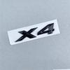 3D ABS Black Chrome Car Letters Rear Trunk Emblem Badge X1 X2 X3 X4 X5 X6 X7 Logo