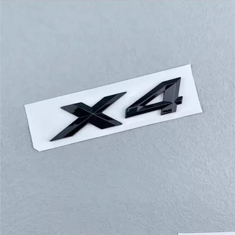 3D ABS Black Chrome Car Letters Rear Trunk Emblem Badge X1 X2 X3 X4 X5 X6 X7 Logo