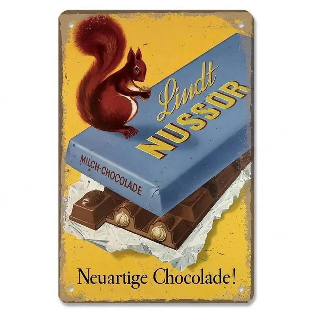 Metal Tin Signs Chocolate Milk Wall Decoration Plaque Vintage Art Poster Iron Painting for Man Cave Home Cafe Garden Club Bar
