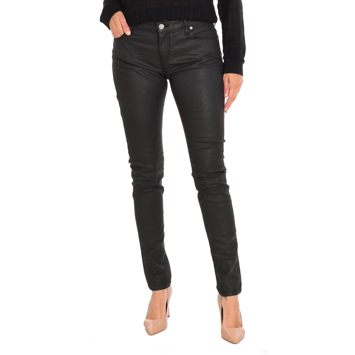 

DEBRA женские длинные брюки из вощеного денима