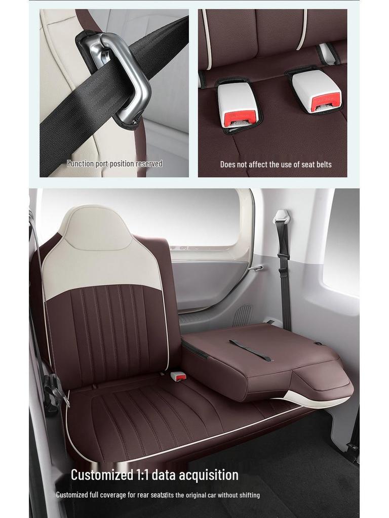 Wuling Sunny Universal Cartoon Leather Car Seat Cover, Full Surround for All Seasons.