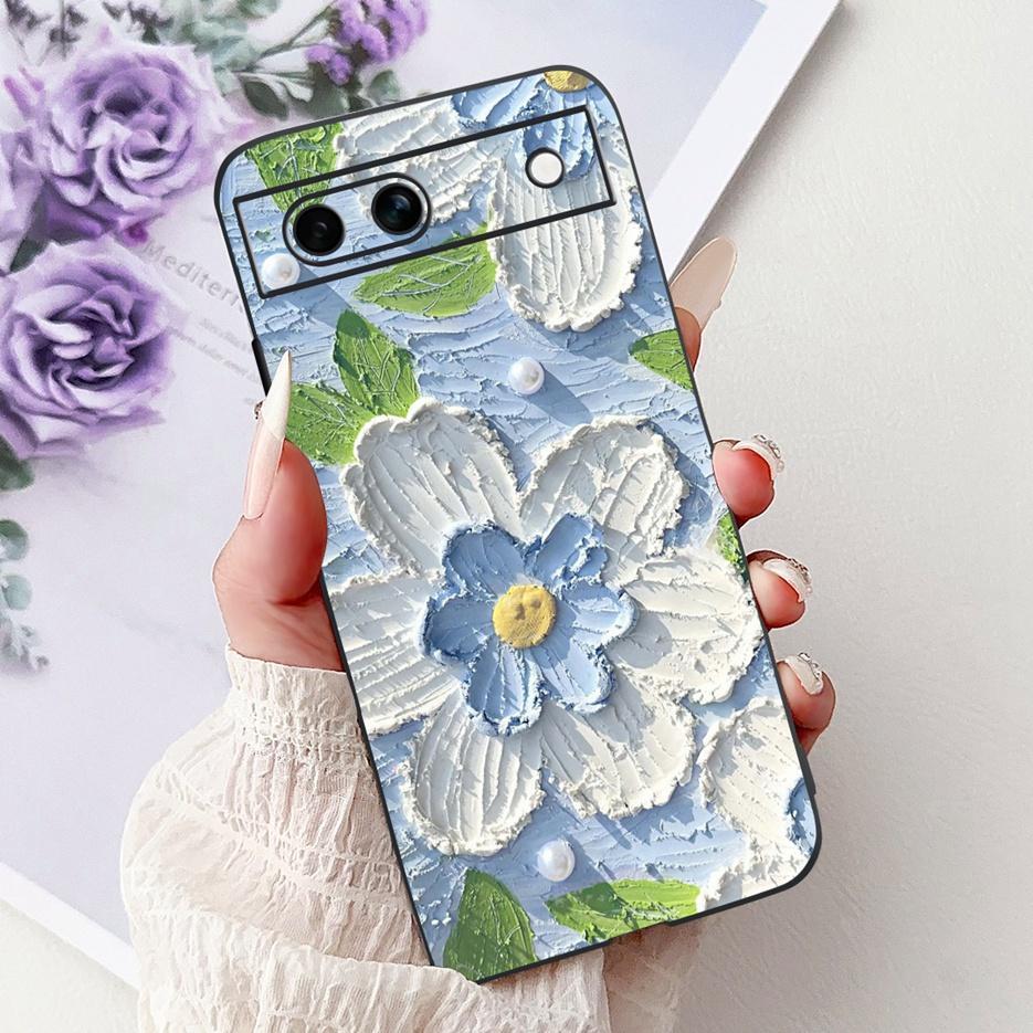 Für Google Pixel 8A Hülle Pixel8 Pro Niedliche Katze Löwe Bemalte Abdeckung Weiche TPU Handyhülle Für Google Pixel 8 Pro Pixel8A Fundas Bumper