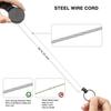 Stationery Holder Name Card Resilience High Retractable Wire Pull Tag Steel Ring Supplies Badge Key Keychain Reel Cord