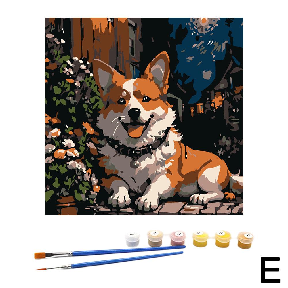 Painting By Numbers Digital Oil Painting DIY Hand-painted Coloring Animal Portrait Creative Cat Living Room Hanging Painting