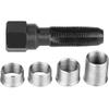 Milltrip 5-teiliges Zündkerzengewinde-Reparaturset aus Kohlenstoffstahl – 14-mm-Gewindebohrer mit 4 Einsätzen, professionelles Werkzeug zum Nachschneiden von Zylinderkopfgewinden