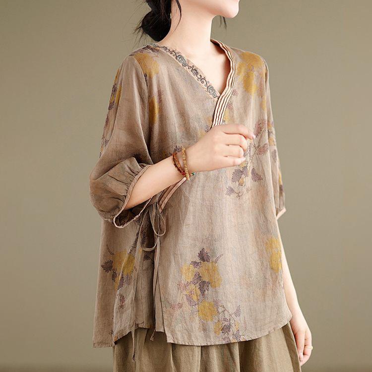 2PC Summer Suit Women Big Yards T-shirt Pants Two-piece Comfortable Short-sleeved Top and Longs Pants Loose Casual Suit