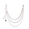 Fashion Punk Street Keychains Chain Moon Star Tassel Women Men Belt Chain Multilayer Hip Hop Biker Pants Chain Daily Wear