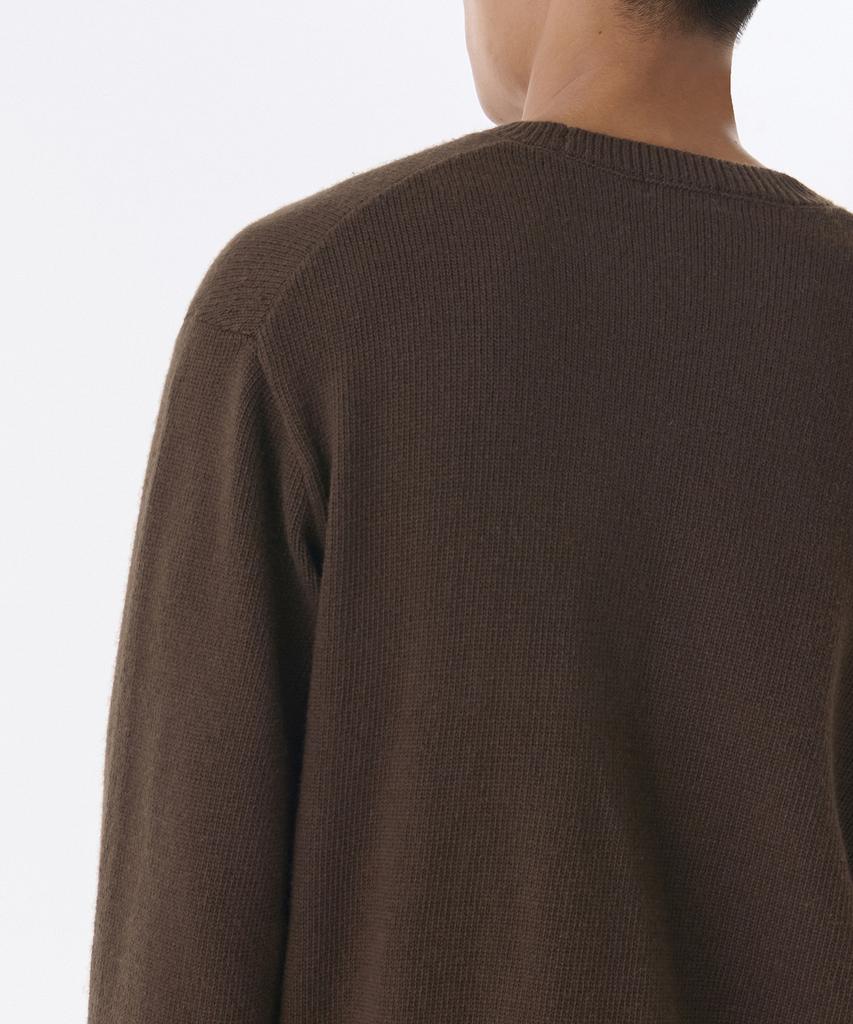 MUSINSA STANDARD Essential Crew Neck Knit [Brown]