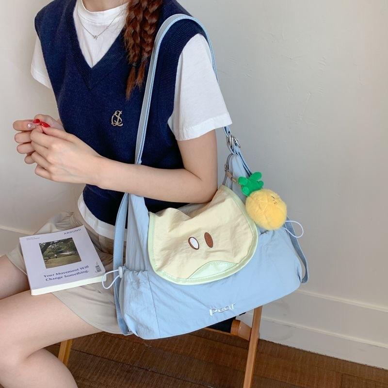 Japanese Fruit Small Shoulder Bag With Nylon Material For Casual Daily Use
