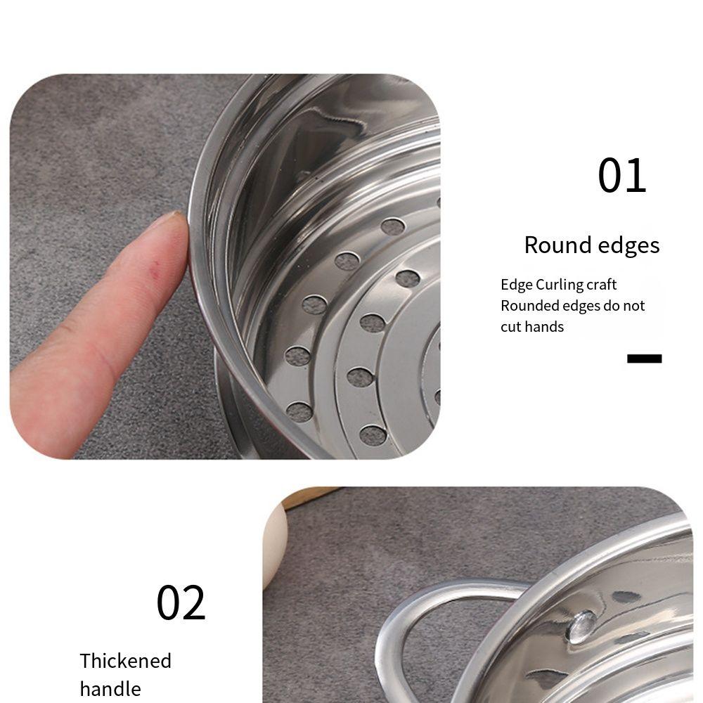 Steamed Stuffed Bun Food Steam Rack Thicken Egg Tray Stainless Steel Steamer  For Soup Pot Milk Pot