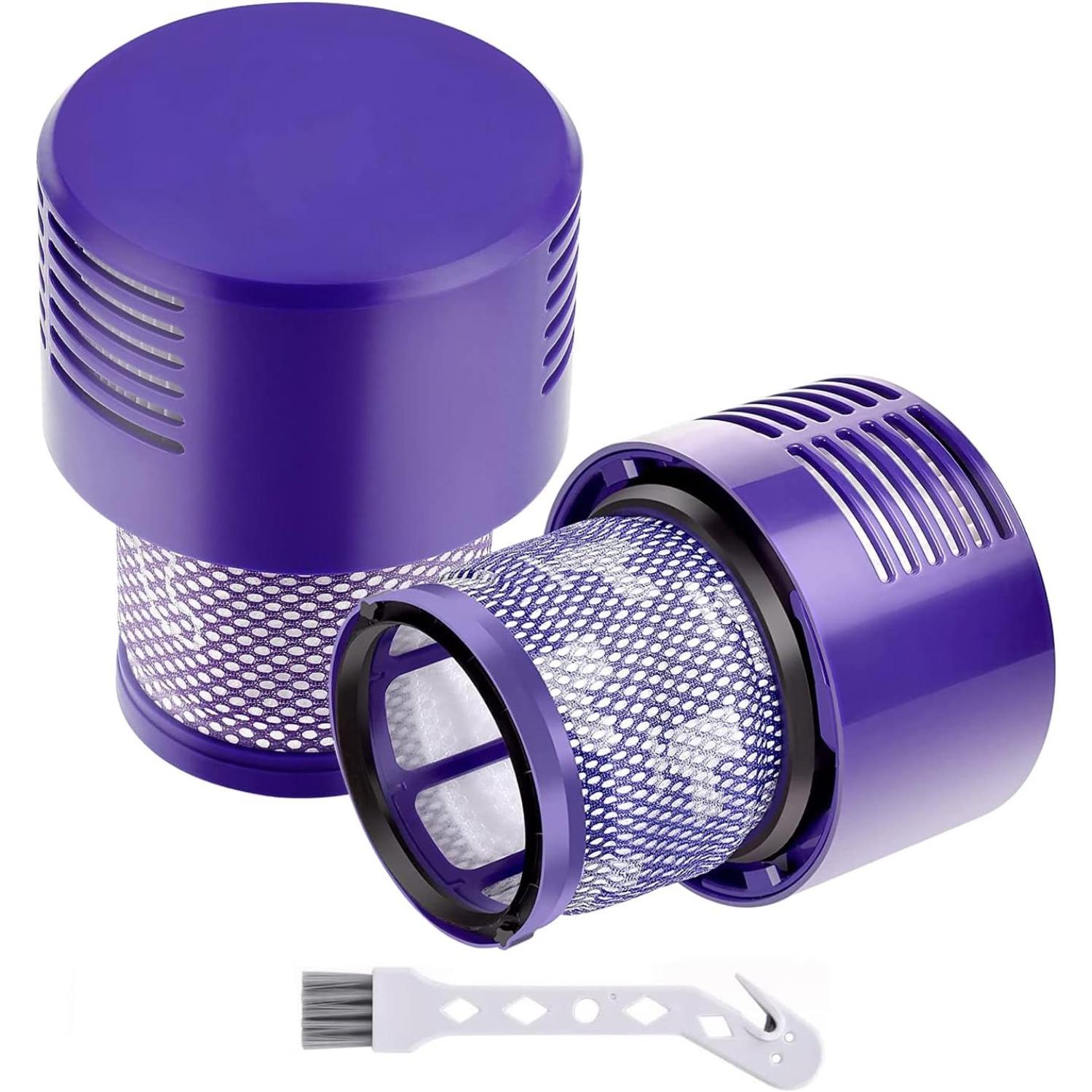 

2 шт. Сменный фильтр для Dyson DC40 Hepa Пост-моторный фильтр и Предмоторный фильтр для Multi Floor, Animal, Совместимая часть#923587-02,922676-01 2 Pack V10 Filters