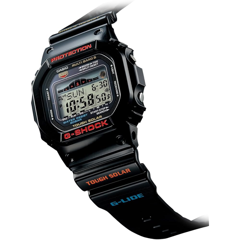 Ceas Casio G-Shock G-LIDE Controlat prin Radio și Alimentat Solar GWX-5600-1JF Bărbați Negru [Produs Oficial Japonez]