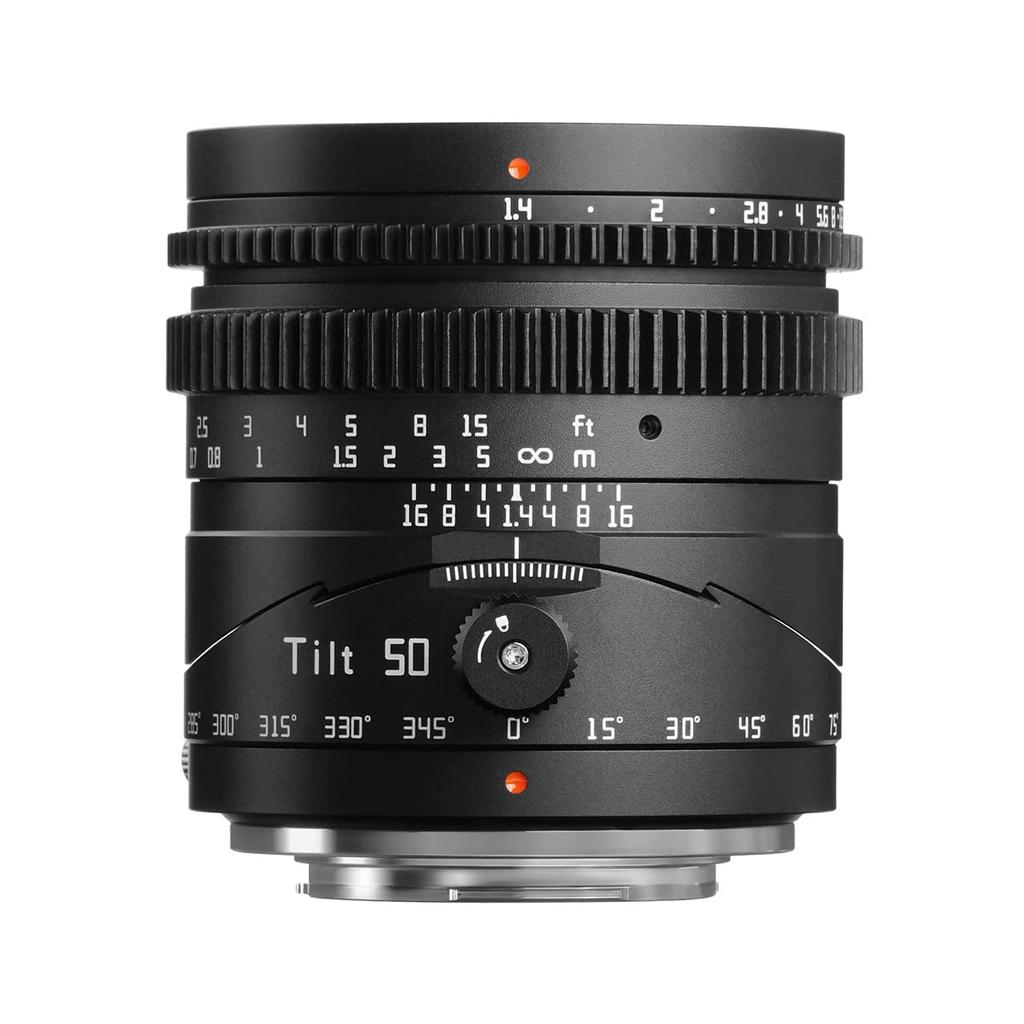 TTArtisan Tilt 50mm Prime Manual Focus Warranty Fujifilm Manual Focus Large Interchangeable Master Craftsman Optics F1.4 X-mount Lens, Full-frame,