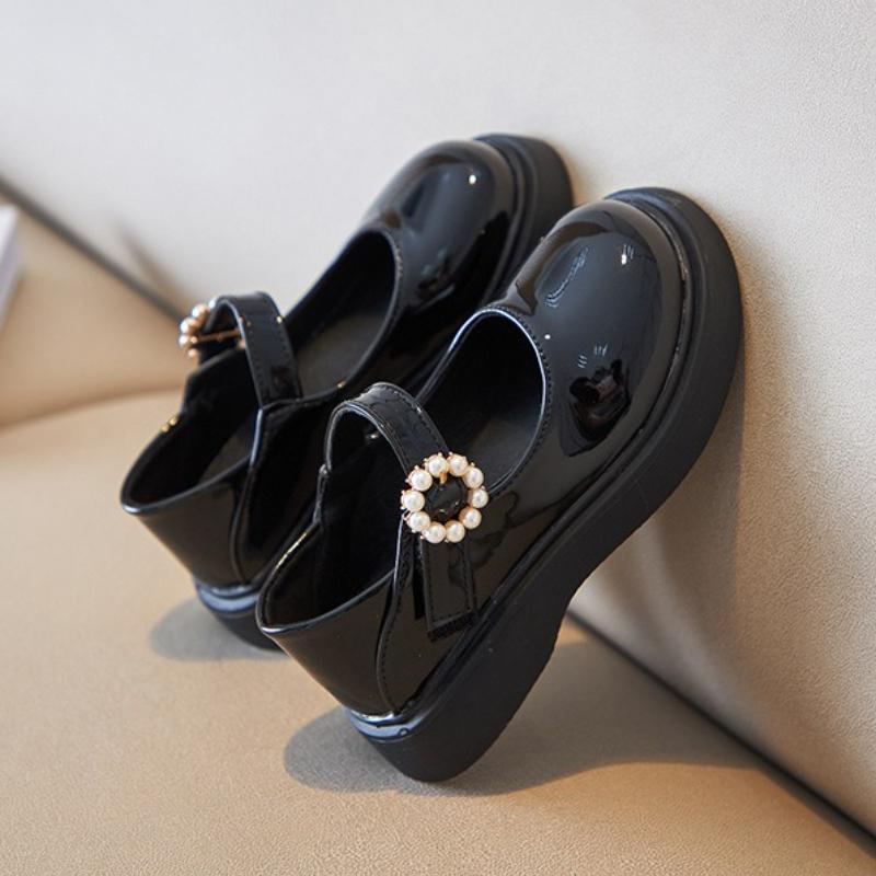 Dívčí princeznovské kožené boty Podzimní nové dívčí jednoboty Protiskluzové dětské boty Módní dívčí boty Pohodlí Prodej Dívčí Mary Jane