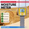 Handheld Agricultural Moisture Tester Features LCD Screen Digital Moisture Analyzers Easy To Use for Hays Straw Pasture