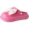 Popular cute sweet fairy wind bow muffin bottom girl 2025 summer wear non-slip bag head cool slippers tide