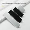 Modern Nordic Matte Space Aluminum Wardrobe and Drawer Handle
