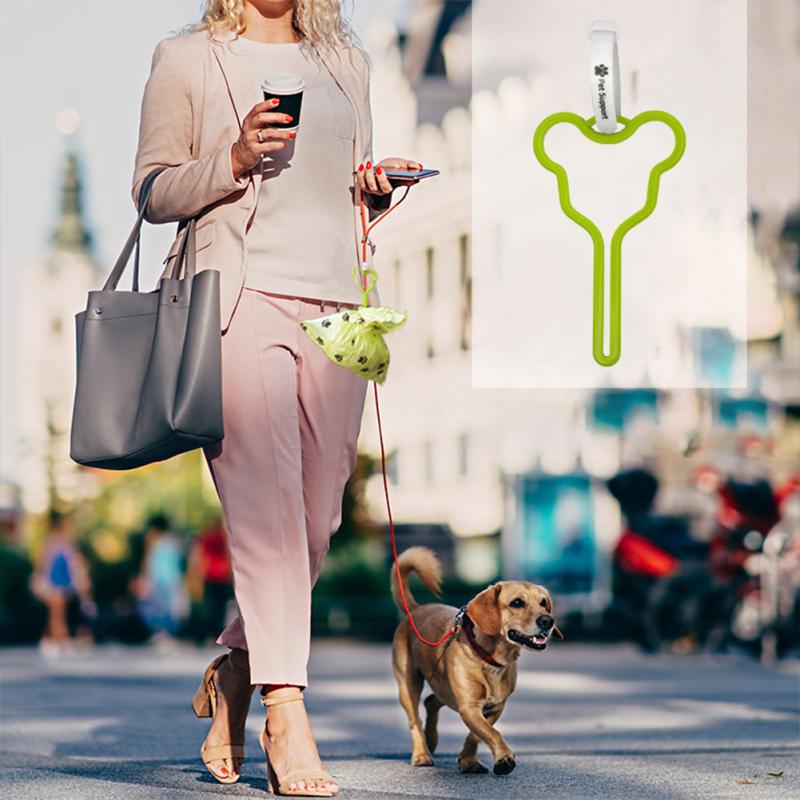Worek na odchody zwierząt Klips do zestawu głośnomówiącego Lina trakcyjna Dozownik worków na odchody Klip mocujący worek na śmieci dla zwierząt domowych