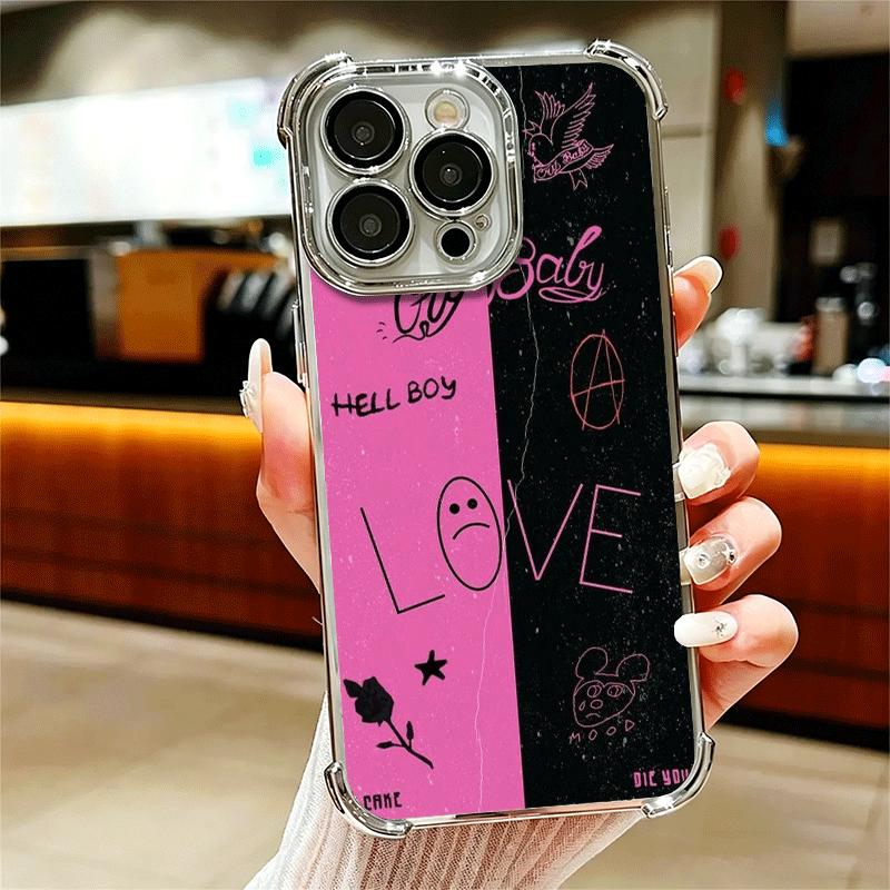 Lil Peep Hellboy Liebe Beschichtung Handyhülle Für Iphone 16 17 Pro Max Air 16E 14 15 Plus 12 13 Mini Anti-Fall Airbag Abdeckung